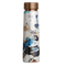 Pure Copper Elegant 1000 ml Premium Coated Water Bottles (White Abstract, 1000 Ml)