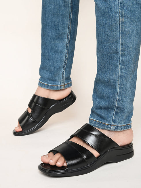 Zuuvo Men Heritage Tread Leather Slipper's | Daily Casual Wear | Ethnic | Formal Casual Sandal