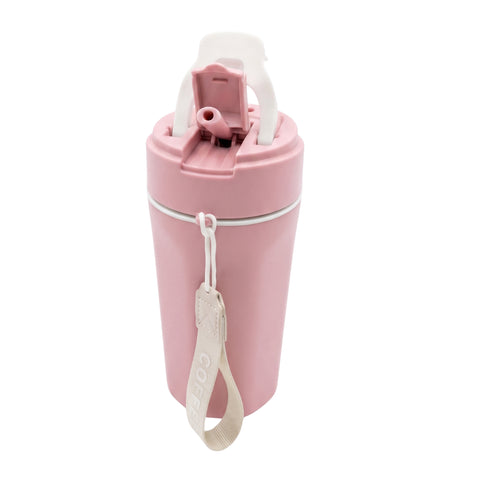 LA’ VITE 400 ml Double-Wall Glass-Interior Tumbler (2-in-1 Straw + Sipper)