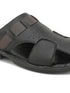 Zuuvo Step Leather Casual Clog Slipper Sandals for Men's | Breathable Mesh Sandal with Soft Sole | Casual Look for Men's | 2 Color option