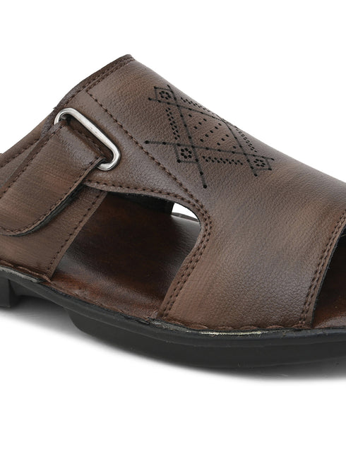 Zuuvo Men Breeze Glide Leather Slipper's | Daily Casual Wear | Sandal