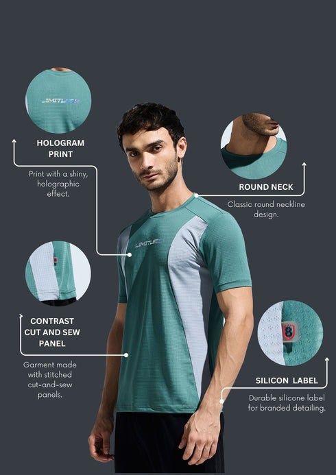 Men's Premium Cut and Sew Hologram Graphic T-Shirt