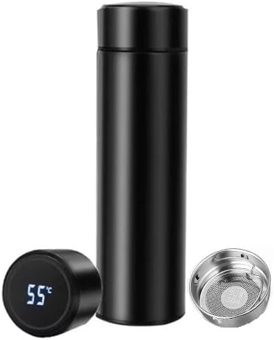Double Walled Vacuum Insulated Water Bottle with LED Temperature Display (500 ml)
