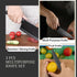 3-Piece Multipurpose Knife Set with Sheaths – Kitchen, Chef, and Fruit Knives Green