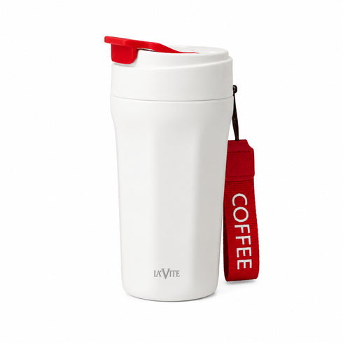 LA’ VITE 400 ml Double-Wall Glass-Interior Tumbler (2-in-1 Straw + Sipper)