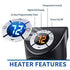 Mini portable wall outlet Fan blower heater with Advanced Ceramic Technology (400 W)