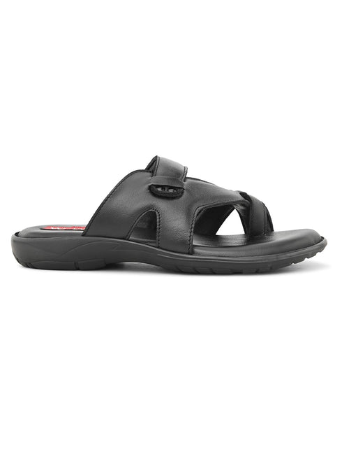 Heritage Chic Leather Slipper's | Daily Casual Slippers | Sandal | Formal | Causal | Black