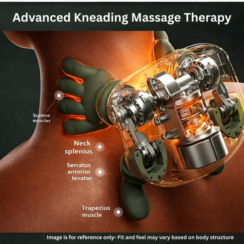 Electric Deep Tissue 4D Kneading Massager, Simulated Human Hand Design for Pain Relief and Muscle Relax