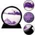 FEBLICH 3D Moving Sand Art Picture Glass Liquid Painting Natural Landscape Showpieces for Home Decor, Antique Gifts for Kids, Office Desktop Decoration, Desk Table Decorative Items (Green)