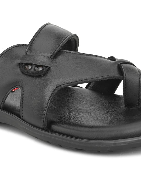 Heritage Chic Leather Slipper's | Daily Casual Slippers | Sandal | Formal | Causal | Black