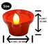 Water Sensor Eco-Friendly Led Diyas Candle E-Diya, Decoration Diwali Lights (Pack of 6)