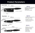 LA' FORTE Black Knife Set 3 Pieces, Sharp Cooking Knife Set with Cleaver (Extreme Sturdiness and Superior Longevity)