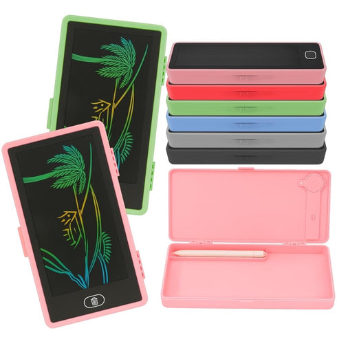 Toy Imagine 2-in-1 Pencil Case with LCD Writing Pad for Kids β Reusable Digital Drawing Slate & Stationery Box | Doodle & Scribble Gift for Boys & Girls (Pack of 1, Color May Vary)