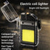 Flixx 2-in-1 Waterproof Electric Coil Lighter with COB LED Flashlight | USB Type-C Rechargeable | Windproof Flameless Lighter | Compact Emergency & Outdoor Tool