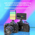 BKN M160 RGB Portable Pocket Camera Light Dimmable Panel Lamp | Full Color 2700-6500k 6.5W for Phone Photography Video Led Light 1800 mAh for Zoom Calls/Live Stream/Selfies/Makeup