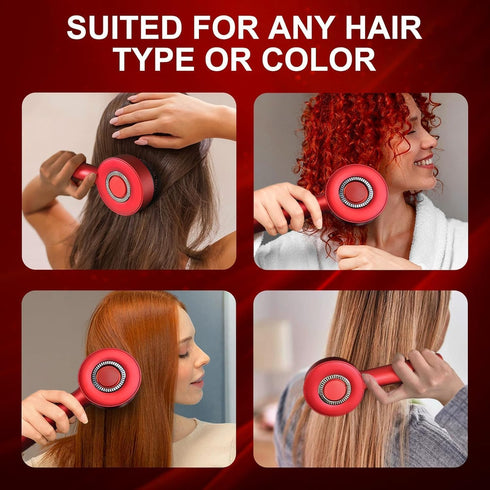 Svjetiq Premium Head Scalp Electric Massager Comb | Scalp Massaging Brush with 3 In 1 Hair Oil Applicator | IPX7 Water Resistant,Portable Deep Massager For Hair & Head Relaxation at Home | Shiatsu Massage for Hair Growth/Stress Relax (Multicolor)