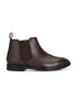 ZUUVO Men's Black Pebbled Leather Chelsea Boots, Slip-On with Elastic Side Panel