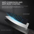 LA' FORTE Black Knife Set 3 Pieces, Sharp Cooking Knife Set with Cleaver (Extreme Sturdiness and Superior Longevity)