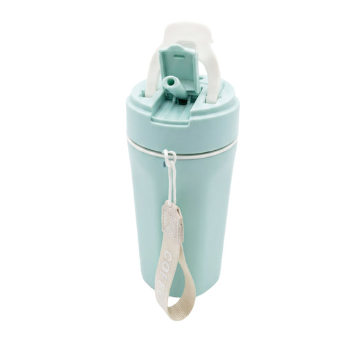 LA’ VITE 400 ml Double-Wall Glass-Interior Tumbler (2-in-1 Straw + Sipper)