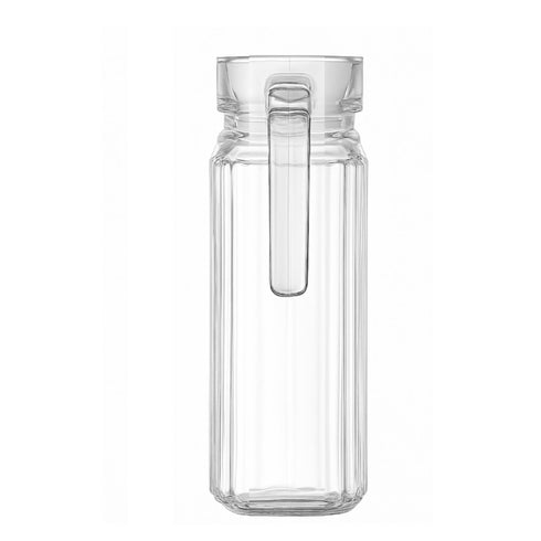 LA’ FORTE Premium Glass Water Jug with Lid | Lead-Free Borosilicate Glass Pitcher for Hot & Cold Beverages | Available in 3 Elegant Designs (1 L / 1.3 L)