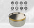 Double Wall Stainless Steel Casserole with Lid | 1200ml Capacity (1700ml Without Lid) | Food-Grade Steel | Multipurpose Serving Bowl | Black & Beige