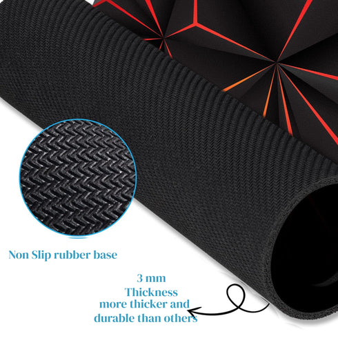 Flixx Computer Laptop Non-Slip Rubber Mousepad Power Shot (3 mm thickness)
