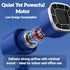 LA' FORTE Mini Portable Fan | Rechargeable Handheld Fan | 3-Speed Wind Control | Digital Display | 1200mAh Battery | Compact & Powerful | Blue