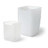 Set of 6 Multipurpose Frosted Plastic Storage Containers | Kitchen, Fridge, Bathroom & Desk Organiser | Compact & Durable Design