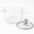 1600ml Multipurpose Borosilicate Glass Pot with Bear Knob Lid | Ideal for Cooking, Serving, Storage & More
