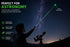 Flixx Multi-Pattern Green Laser Pointer | Adjustable Beam Effects | Metal Laser Pen with Diffraction Cap
