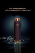 LA'FORTE Copper Water Bottle, Pure, 1000 ml Coffee Black