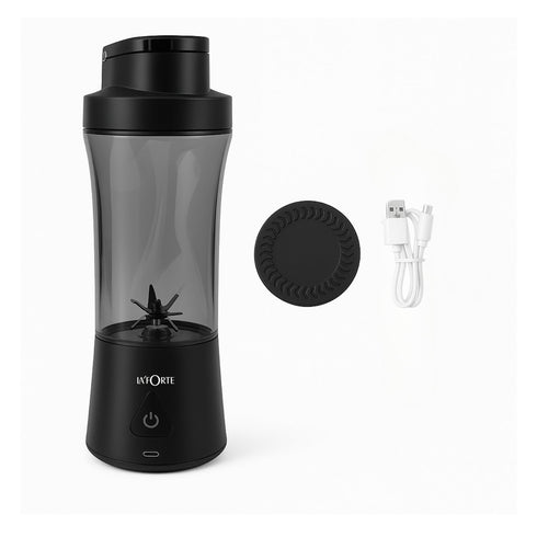 LA’ FORTE Portable Blender | 600ml Cup | 360W Powerful DC Motor | 6000mAh Rechargeable Battery | High-Speed Smoothie Maker | Travel-Friendly Juicer Mixer for Smoothies, Shakes & Juices