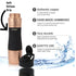 LA' FORTE Pure Copper Water Bottle with Shaker Lid