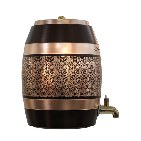 Pure Copper Decorative Water Tank - 5 Liters