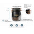 Tea Coffee Sugar Jar Set – 900 ml Airtight Glass Storage Containers with Matte Coated Exterior & Copper Lock Latch | Rectangular Kitchen Canister Set for Tea, Coffee & Sugar (3 Pc Set)