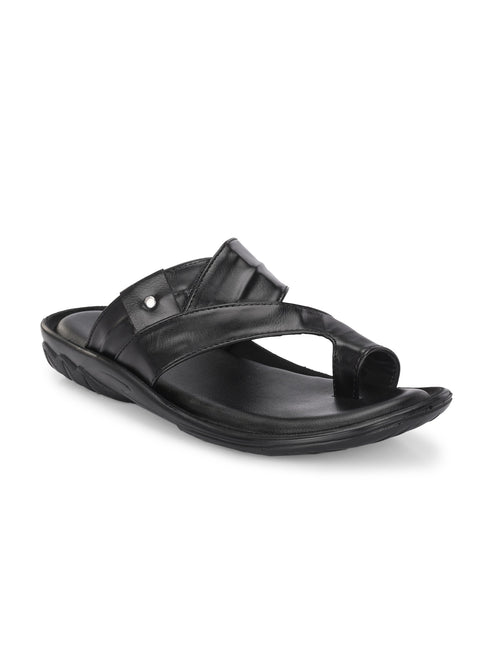 Zuuvo Men ComfortCrest Leather Slipper's | Daily Casual Wear | Airmix Sole Sandal