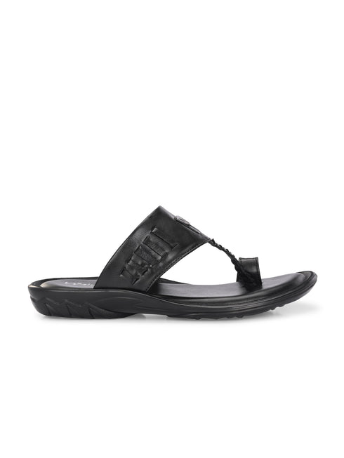 Zuuvo Men SoftStride Kolhapuri Leather Slipper's | Daily Casual wear | Airmix Sole Sandals Sandal