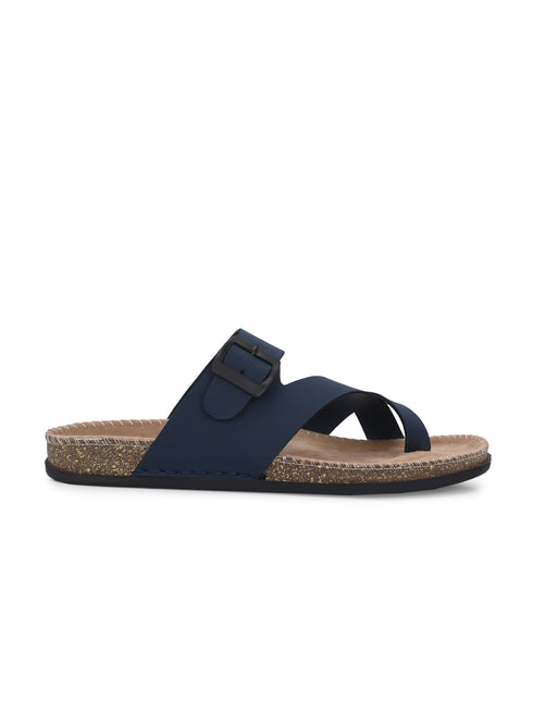 Men ComfiCork Stride Leather Slipper's | Daily Casual Wear | Cork Sandals Men Flats Sandal