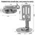 Flixx Foldable Metal Mobile & Tablet Stand | Adjustable Viewing Angle | Anti-Slip Base