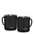 Stainless Steel Coffee and Tea Mugs - 150ml (5.07 oz) - Set of 2 - Powder Coated Exterior, Steel Interior