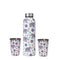 LA' FORTE Premium Stainless Steel Bottle & 02 Tumbler Set ( Water Bottle X 1000 ml ; 02 Glasses X 250 ml each)