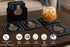 6-Piece Premium Abstract Design Wooden Coaster Set with EPE Anti-Slip Base & Storage Stand | 3.5” Square | Water Resistant