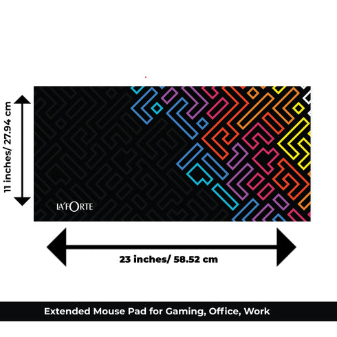 LA' FORTE Gaming Large Mouse Pad (3mm Thickness) (11 inches X 23 inches)