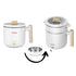 LA' FORTE Multi Cook kettle with Steamer and Egg Boiling Tray Food Grade 304 SS Interior, Double Wall Cool Touch