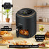 La’FORTE 1400W Digital Air Fryer – 6 Litre XL Capacity | Touch Control Panel | See-Through Window | Oil-Free Frying for Fries, Samosa, Chicken, Paneer & More | Smart Hot Air Circulation Technology | Black & Copper Finish