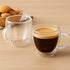 250ml Double-Walled Borosilicate Glass Cups | Transparent Insulated Coffee Mugs for Hot & Cold Beverages (Set of 2)