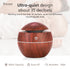 Flixx Wooden Aroma Diffuser & Cool Mist Humidifier | 130ml Capacity | USB Operated | Ultra-Quiet | Ambient Night Light | Ideal for Home & Office