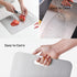 LA' FORTE Premium Combo - 5-Piece Metal Knife Set with Metal Block & Stainless Steel Chopping Board (31 cm x 20.5 cm)
