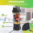 LA’ FORTE Portable Blender | 600ml Cup | 360W Powerful DC Motor | 6000mAh Rechargeable Battery | High-Speed Smoothie Maker | Travel-Friendly Juicer Mixer for Smoothies, Shakes & Juices