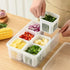 Durable Plastic Kitchen Storage Container Set with Drain Baskets | Multipurpose Fridge & Freezer Organizer Box | Masala, Vegetables & Dry Goods Storage | Airtight & Easy to Clean